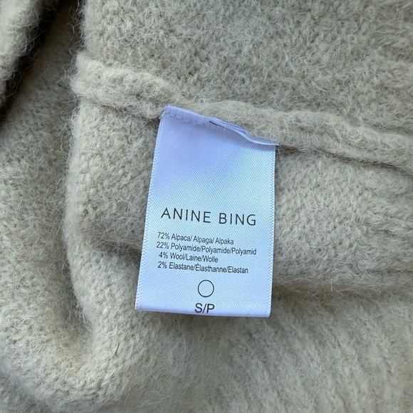 ANINE Bing Denver cream alpaca sweater size S - Picture 6 of 9
